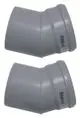 Vaillant-Bogen-30-Grad-2-St--fuer-starre-Abgasleitung-DN-130-PP-0020042767 gallery number 1